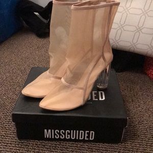 Misguided nude booties